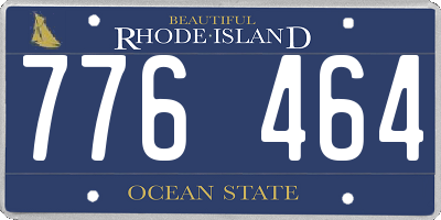 RI license plate 776464