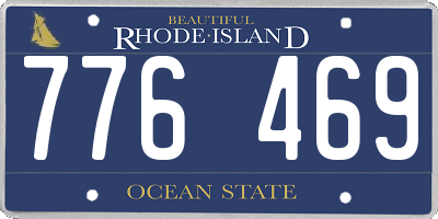 RI license plate 776469