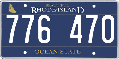 RI license plate 776470
