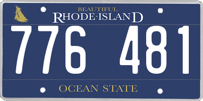 RI license plate 776481