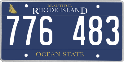 RI license plate 776483