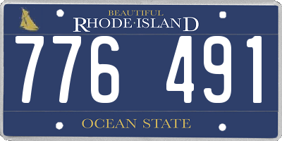 RI license plate 776491
