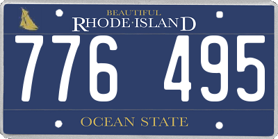 RI license plate 776495