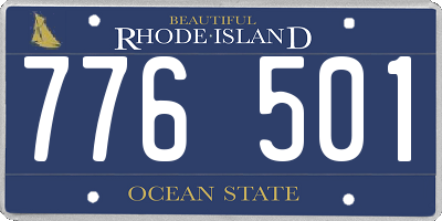 RI license plate 776501