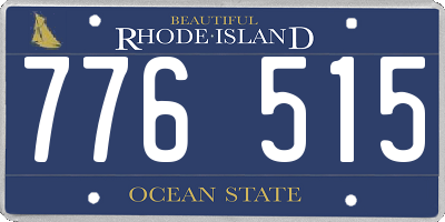 RI license plate 776515