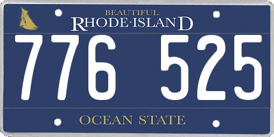 RI license plate 776525
