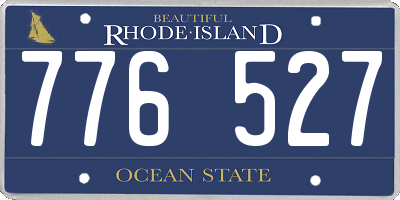 RI license plate 776527