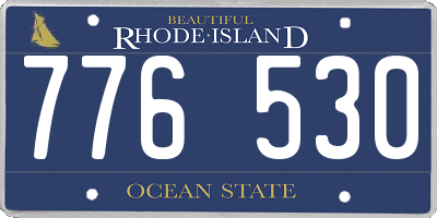 RI license plate 776530