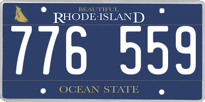 RI license plate 776559