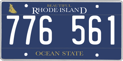 RI license plate 776561