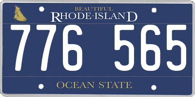 RI license plate 776565