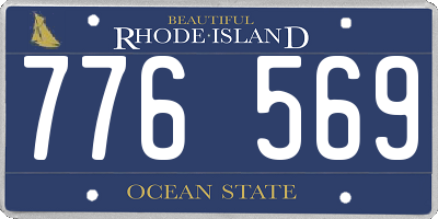 RI license plate 776569