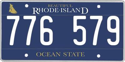 RI license plate 776579