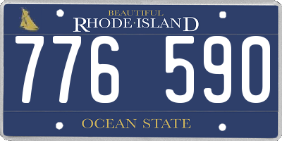 RI license plate 776590
