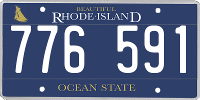 RI license plate 776591