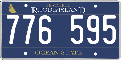 RI license plate 776595