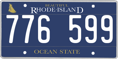 RI license plate 776599