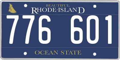 RI license plate 776601