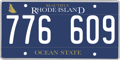 RI license plate 776609