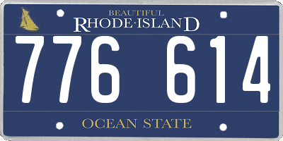 RI license plate 776614