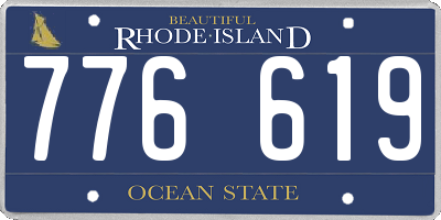 RI license plate 776619