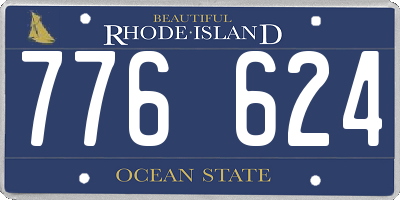 RI license plate 776624