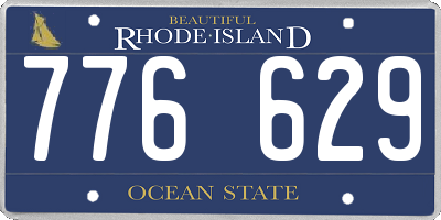RI license plate 776629