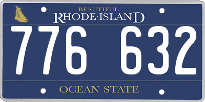 RI license plate 776632