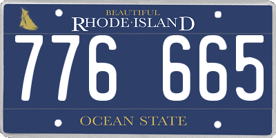 RI license plate 776665