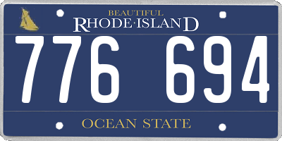 RI license plate 776694