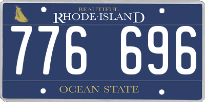 RI license plate 776696