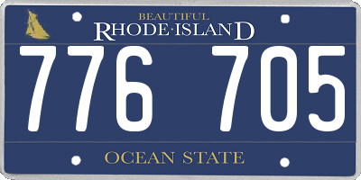 RI license plate 776705