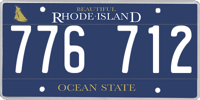 RI license plate 776712