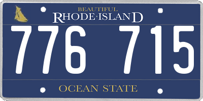 RI license plate 776715