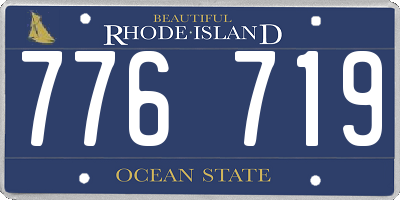RI license plate 776719