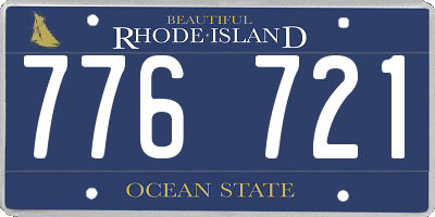 RI license plate 776721