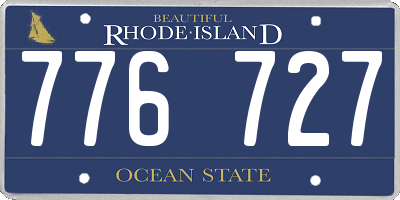 RI license plate 776727