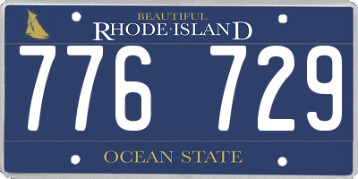 RI license plate 776729