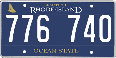 RI license plate 776740