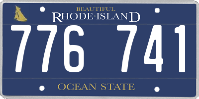 RI license plate 776741