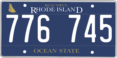 RI license plate 776745
