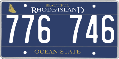 RI license plate 776746