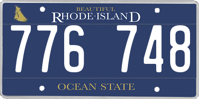 RI license plate 776748