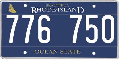 RI license plate 776750