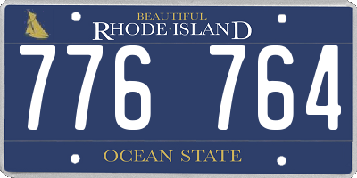 RI license plate 776764
