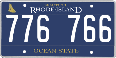 RI license plate 776766