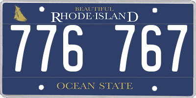 RI license plate 776767
