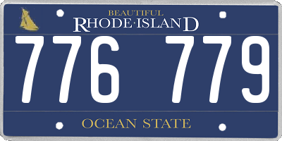 RI license plate 776779