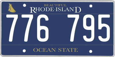 RI license plate 776795