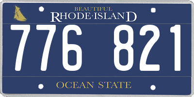 RI license plate 776821